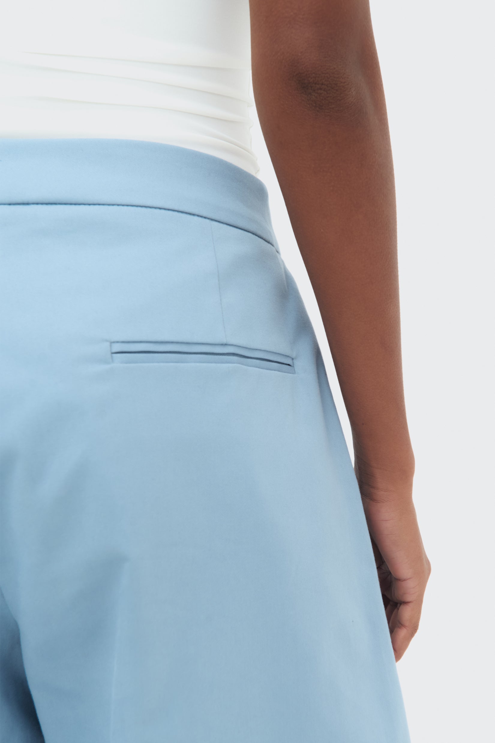 Detail Pocket Balloon Trousers by Olga Fisch – cotton gabardine pants with balloon silhouette