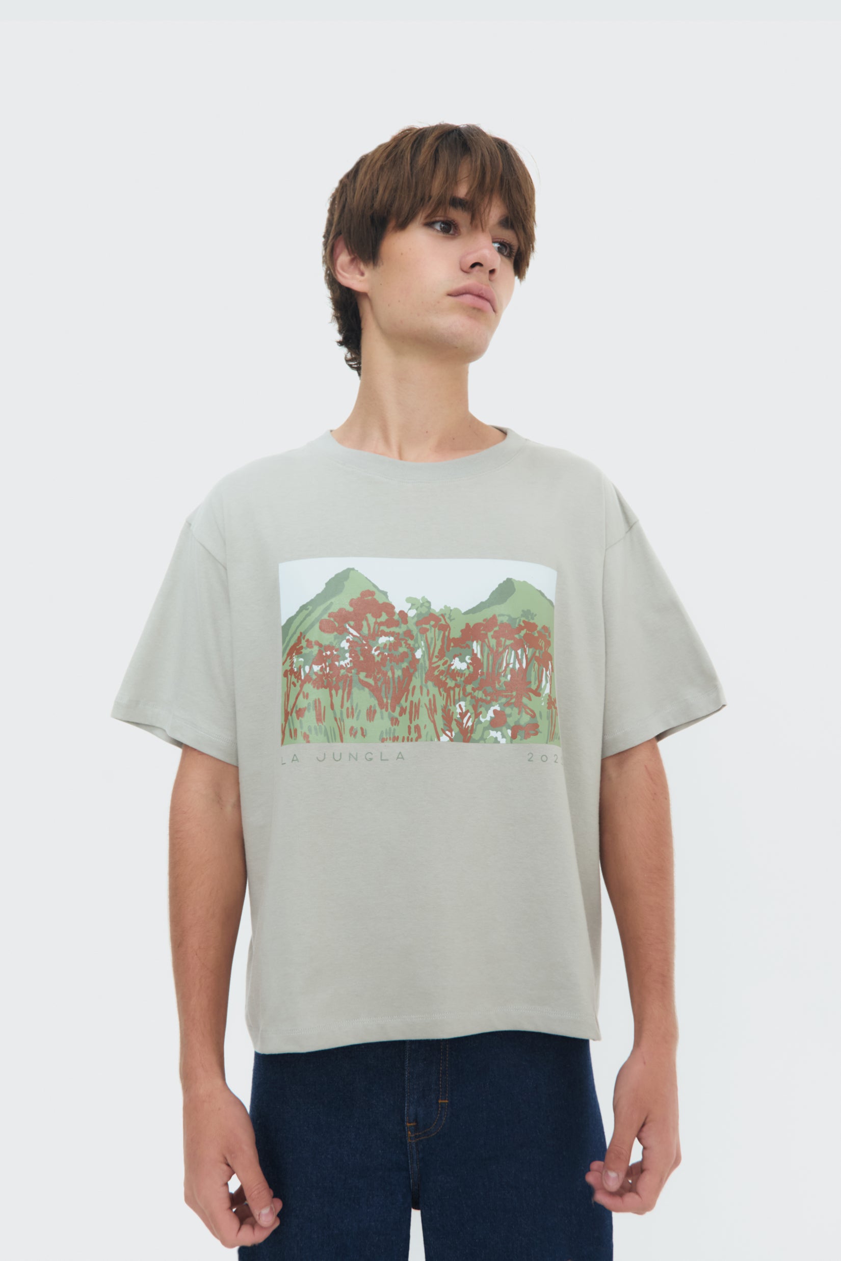 La Jungla T-Shirt by Olga Fisch – cotton tee with art-inspired screen print