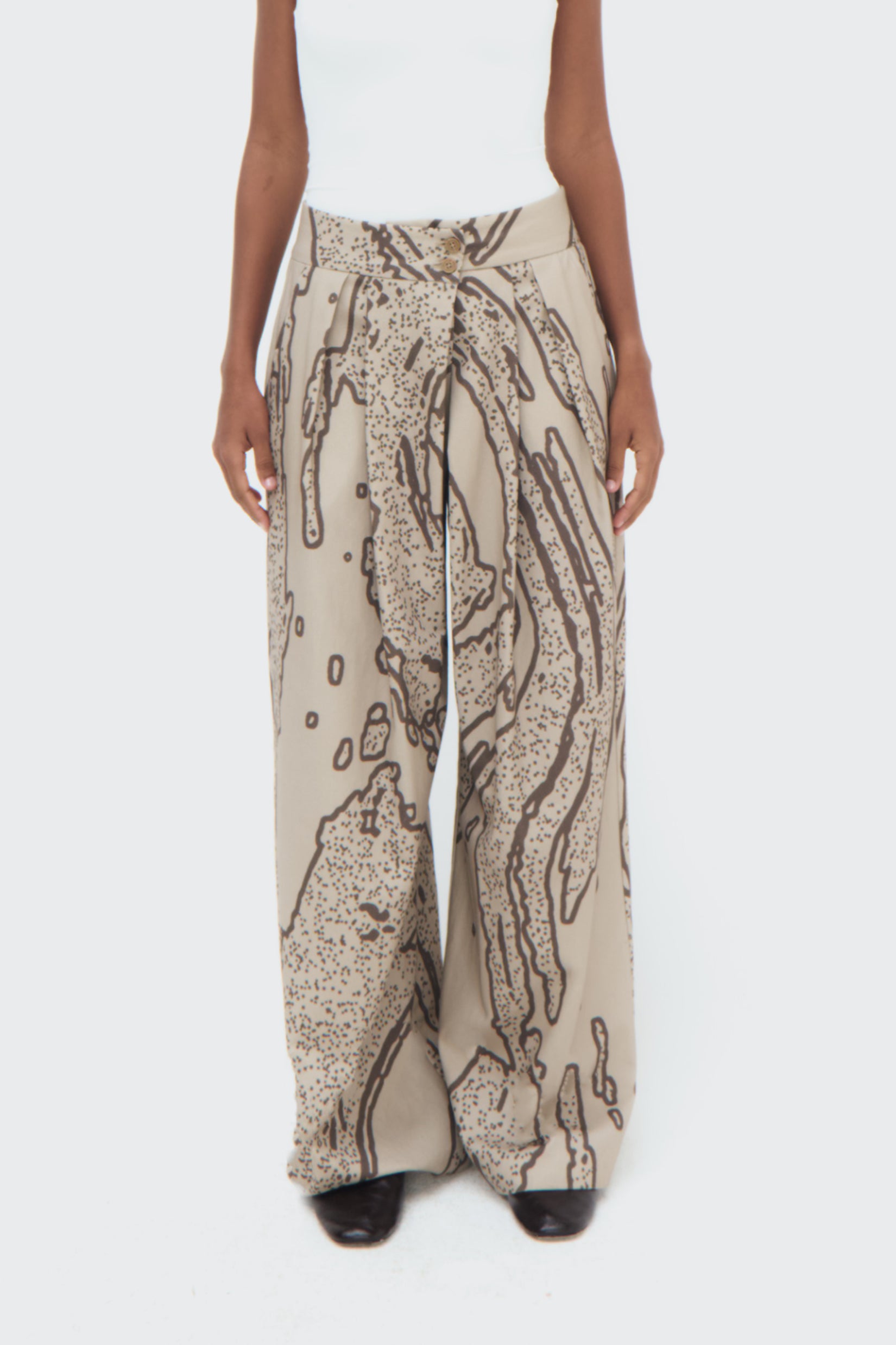 Laha Double Pleated Trousers