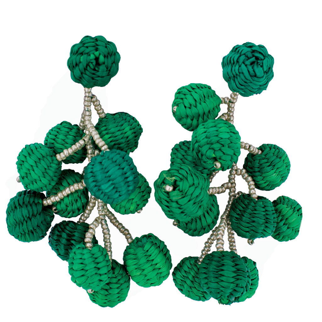Toquilla Straw Esmeralda Rama Earrings