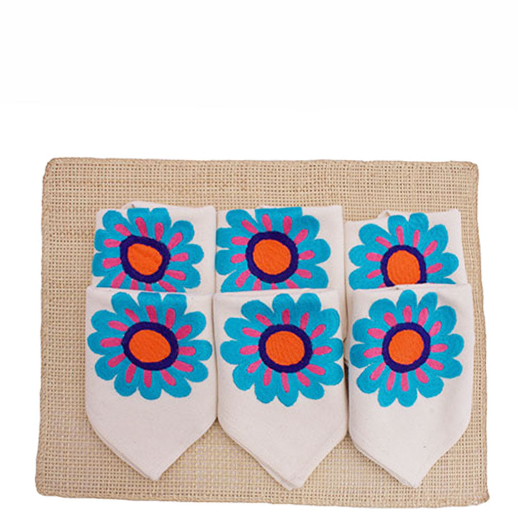 Flora Toquilla Placemat and Napkin Set
