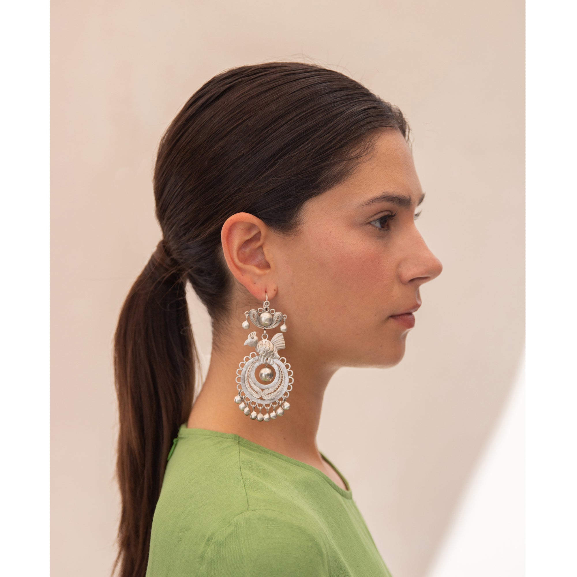 Candonga Rooster Filigree Earrings