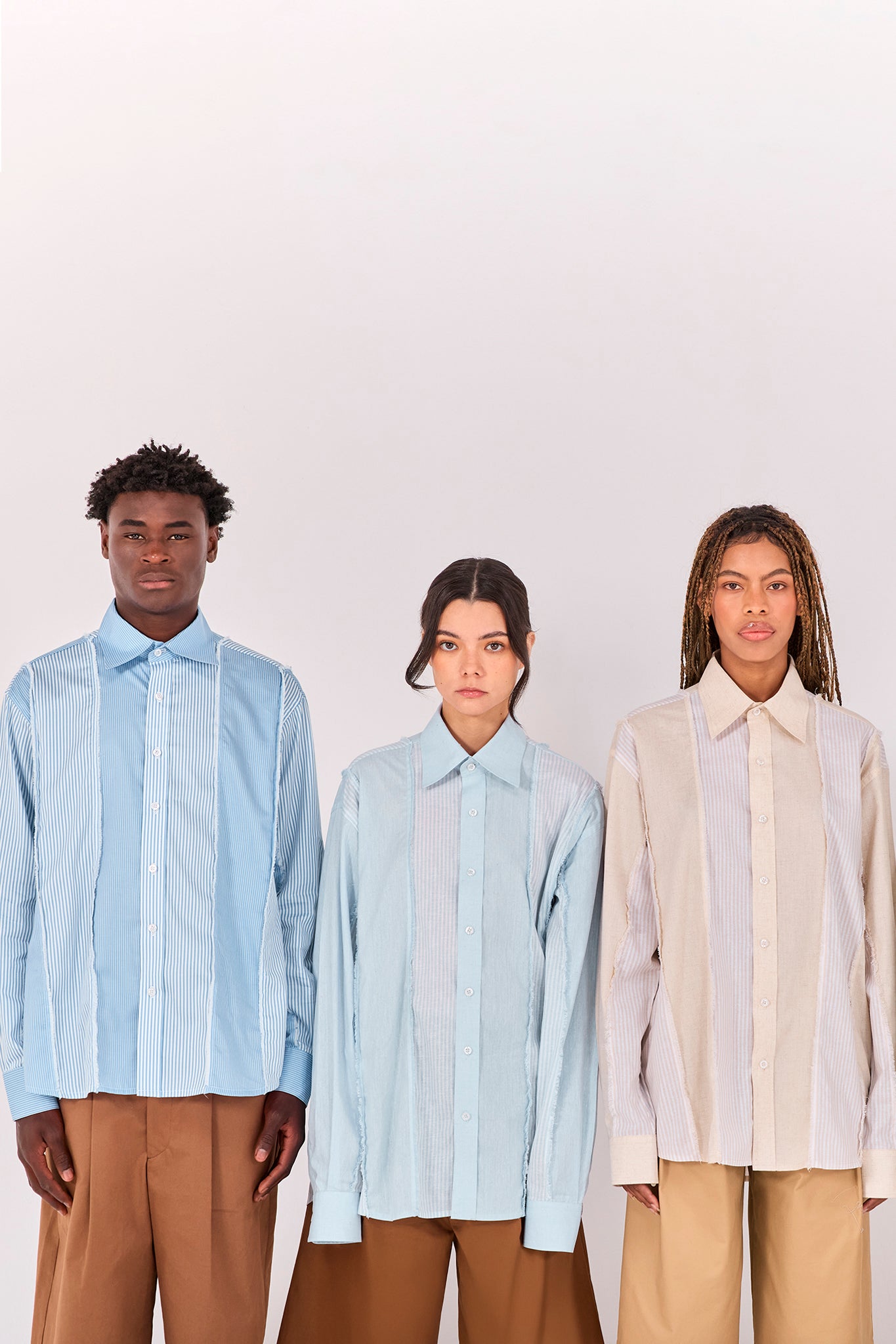 Editorial view of Canoa Stripped Shirt.