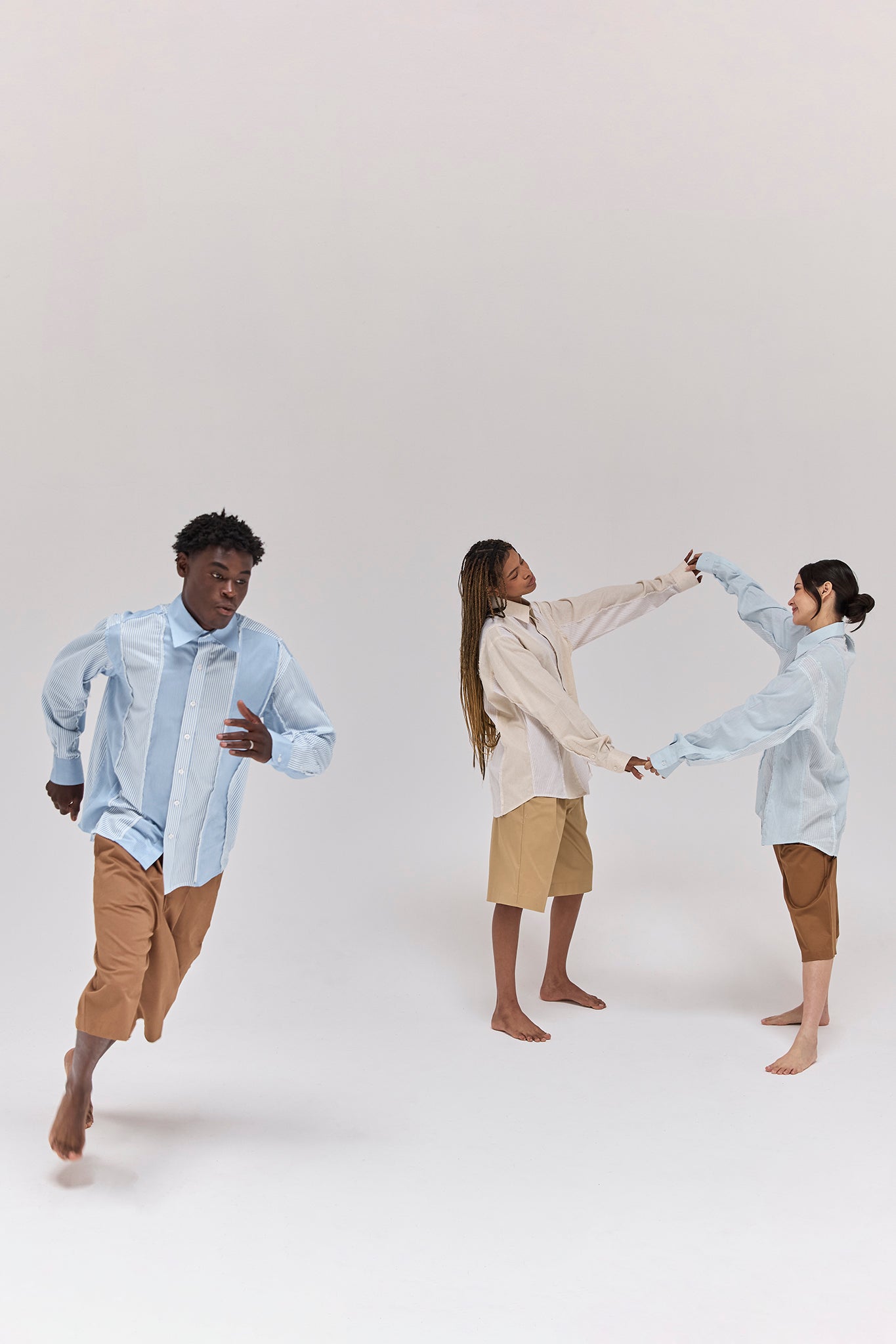 Editorial view of Canoa Stripped Shirt.