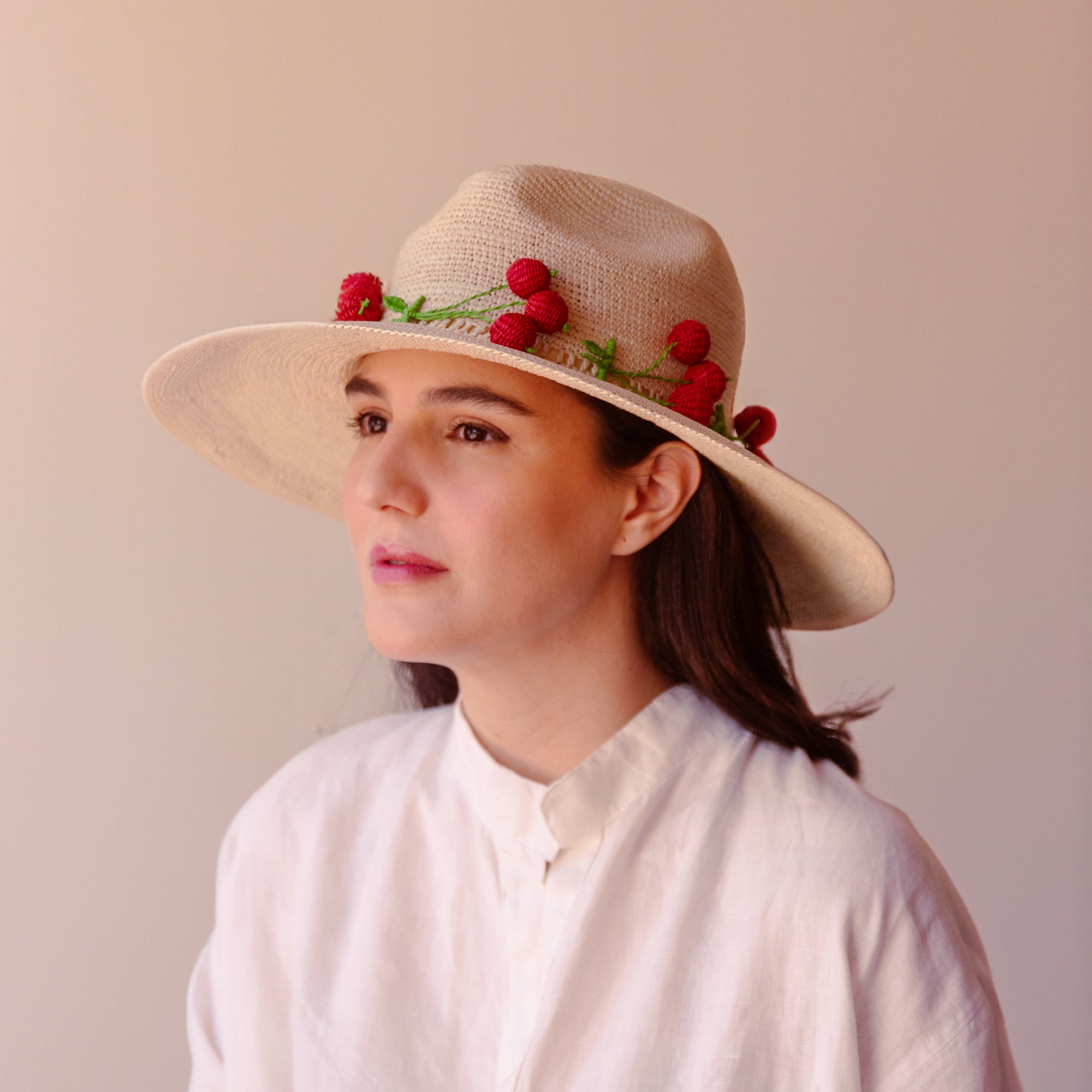 Cherry Straw Hat