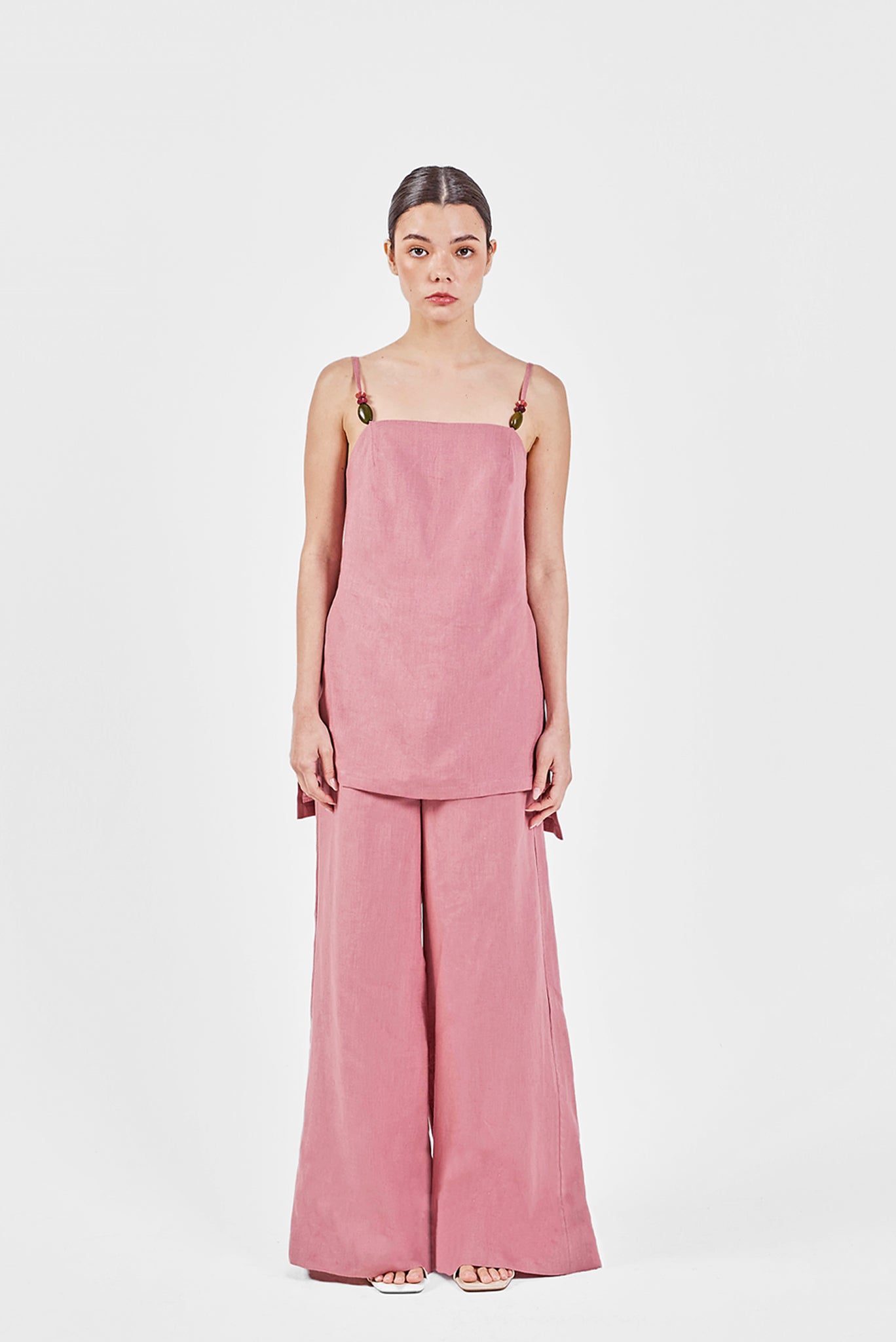 Jama Linen Trousers Spondylus