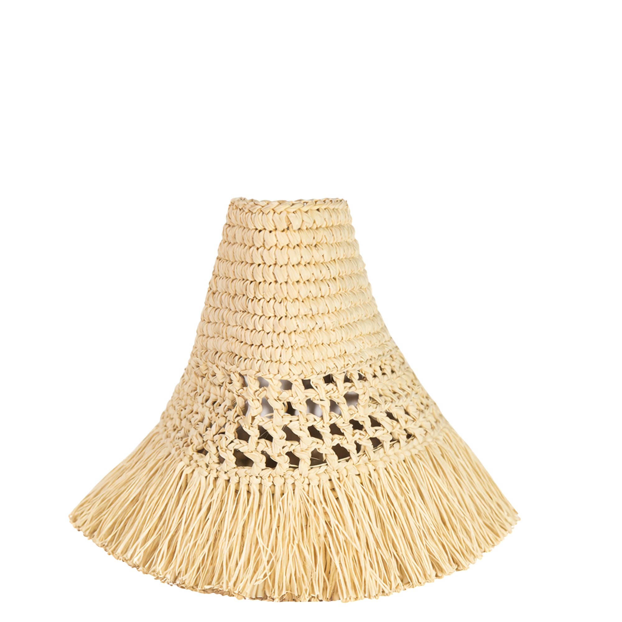 Natural toquilla straw clutch bag handmade by artisans, front view