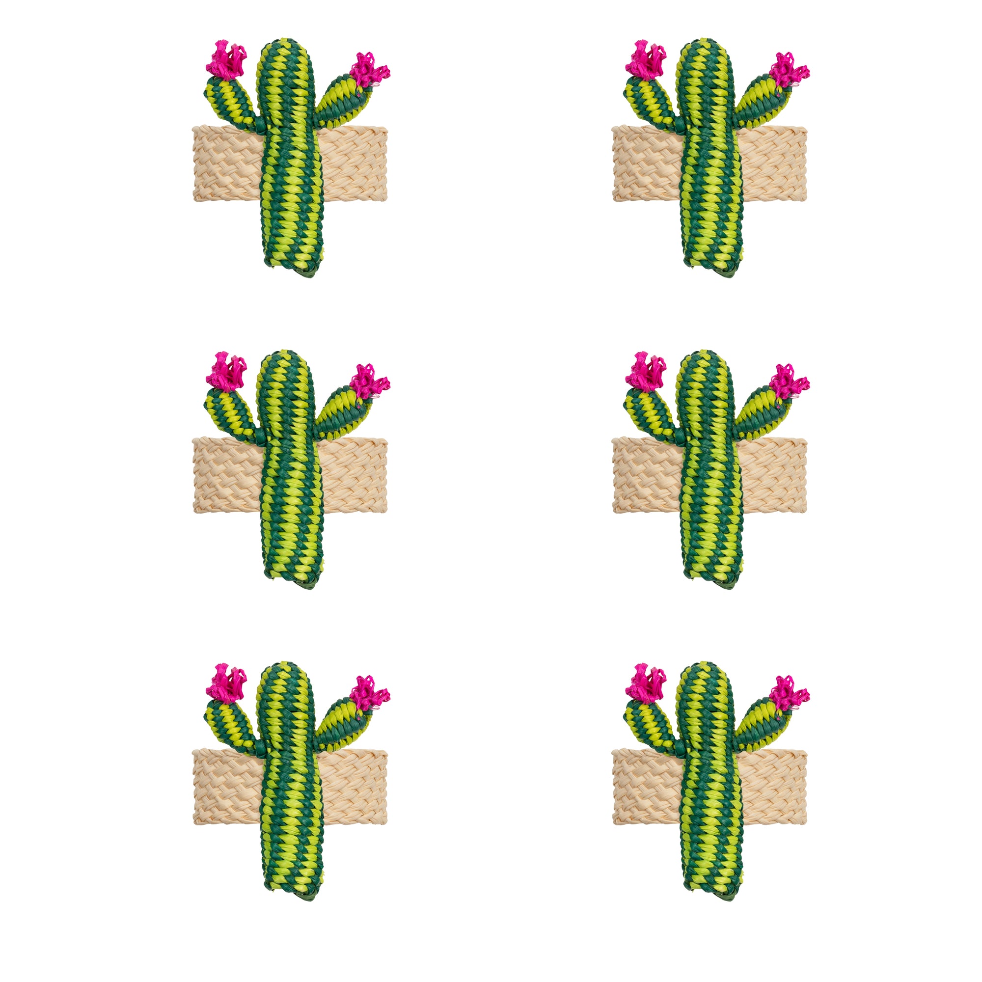 Toquilla Straw Cactus Napkin Rings