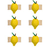 Toquilla Straw Lemon Napkin Rings