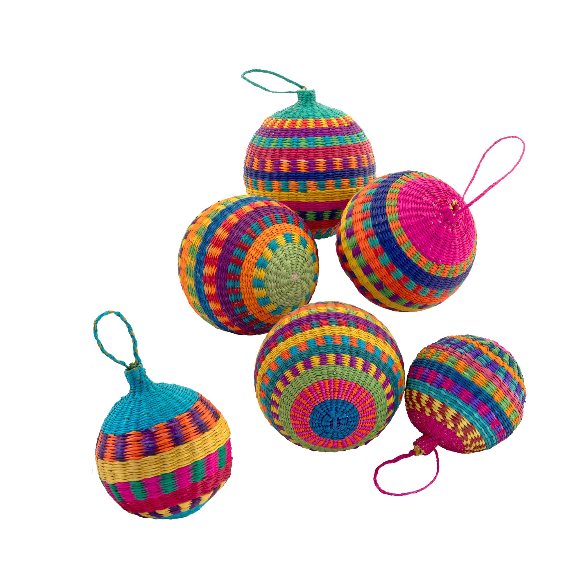 Toquilla Straw Christmas Ornaments