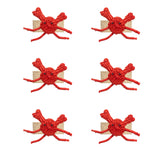 Toquilla Straw Red Crab Napkin Rings