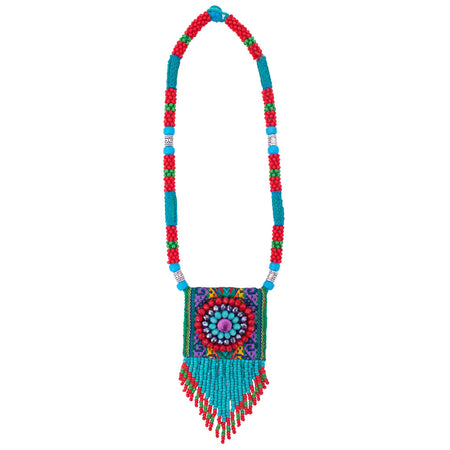 Contemporary Multicolor Hualcas Necklace