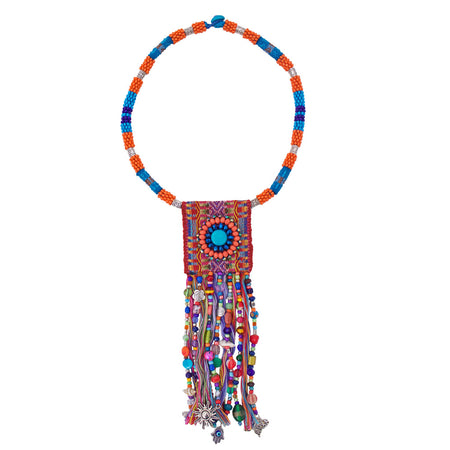 Contemporary Multicolor Hualcas Necklace