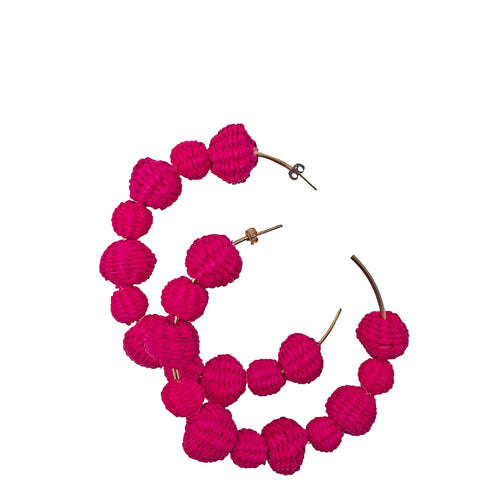 Toquilla Straw Hoops