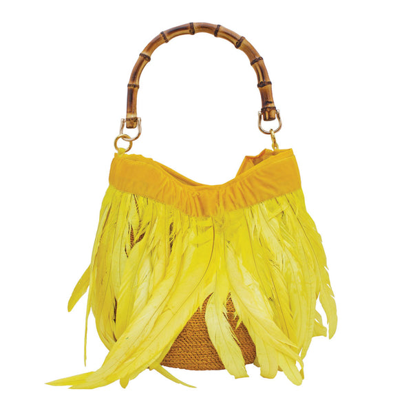 Gallina Canary Yellow Shigra Bag