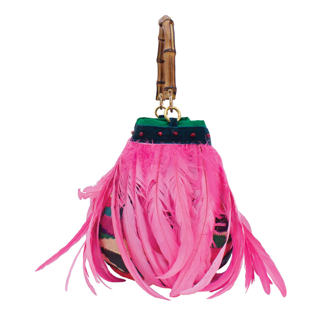 Gallina Ruby Pink Shigra Bag