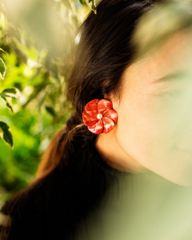Flora Spondylus Earrings