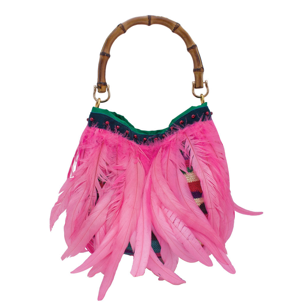 Gallina Ruby Pink Shigra Bag