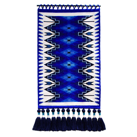Huelguistas Azul Tapestry