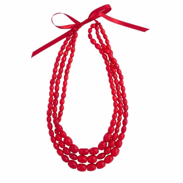 Red Porcelain Necklace